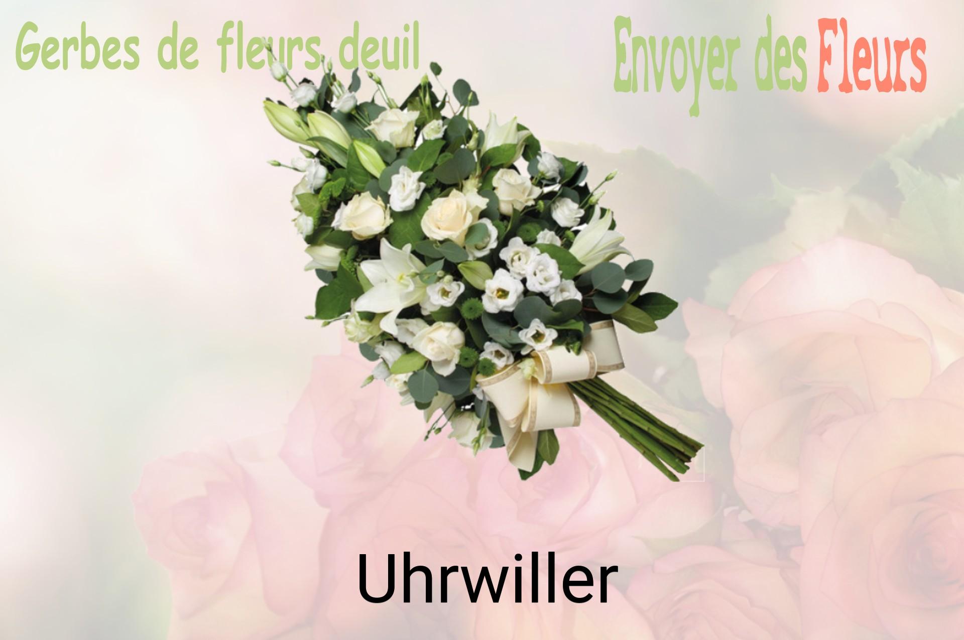 Gerbe de fleurs de deuil livrée à Uhrwiller